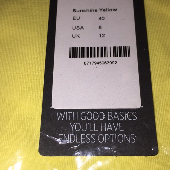 Basic By Yest Yemi Sunshine Yellow T Shirt Size 8 - Picture 10 of 16